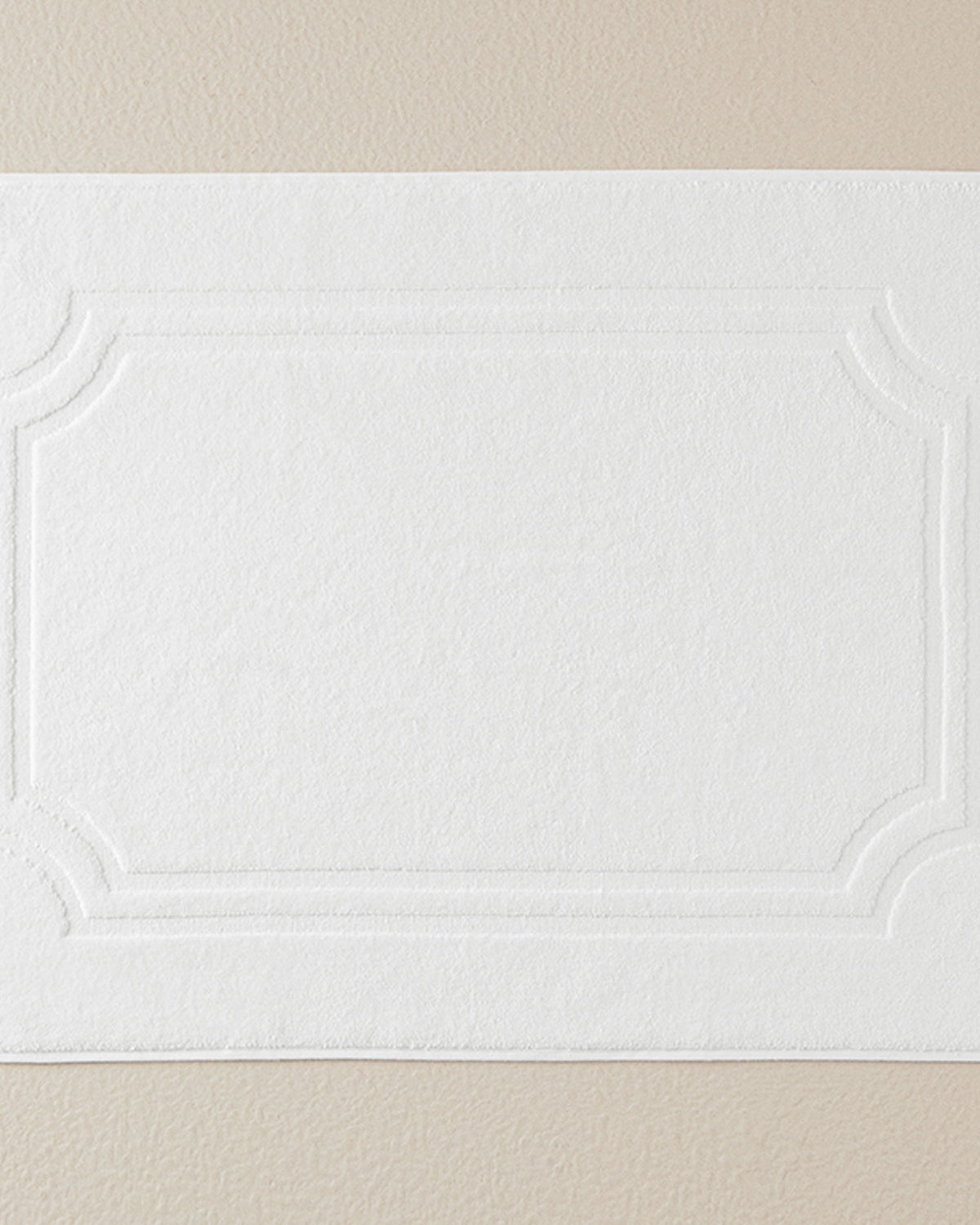 Viola Cotton Velvet Jacquard Foot Towel 50x70 cm Ecru