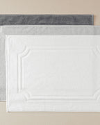 Viola Cotton Velvet Jacquard Foot Towel 50x70 cm Ecru (view 4)