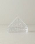 Glass Napkin Holder 12.5x4.5x10 cm Transparent