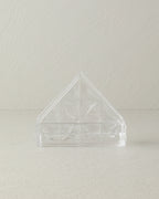 Glass Napkin Holder 12.5x4.5x10 cm Transparent