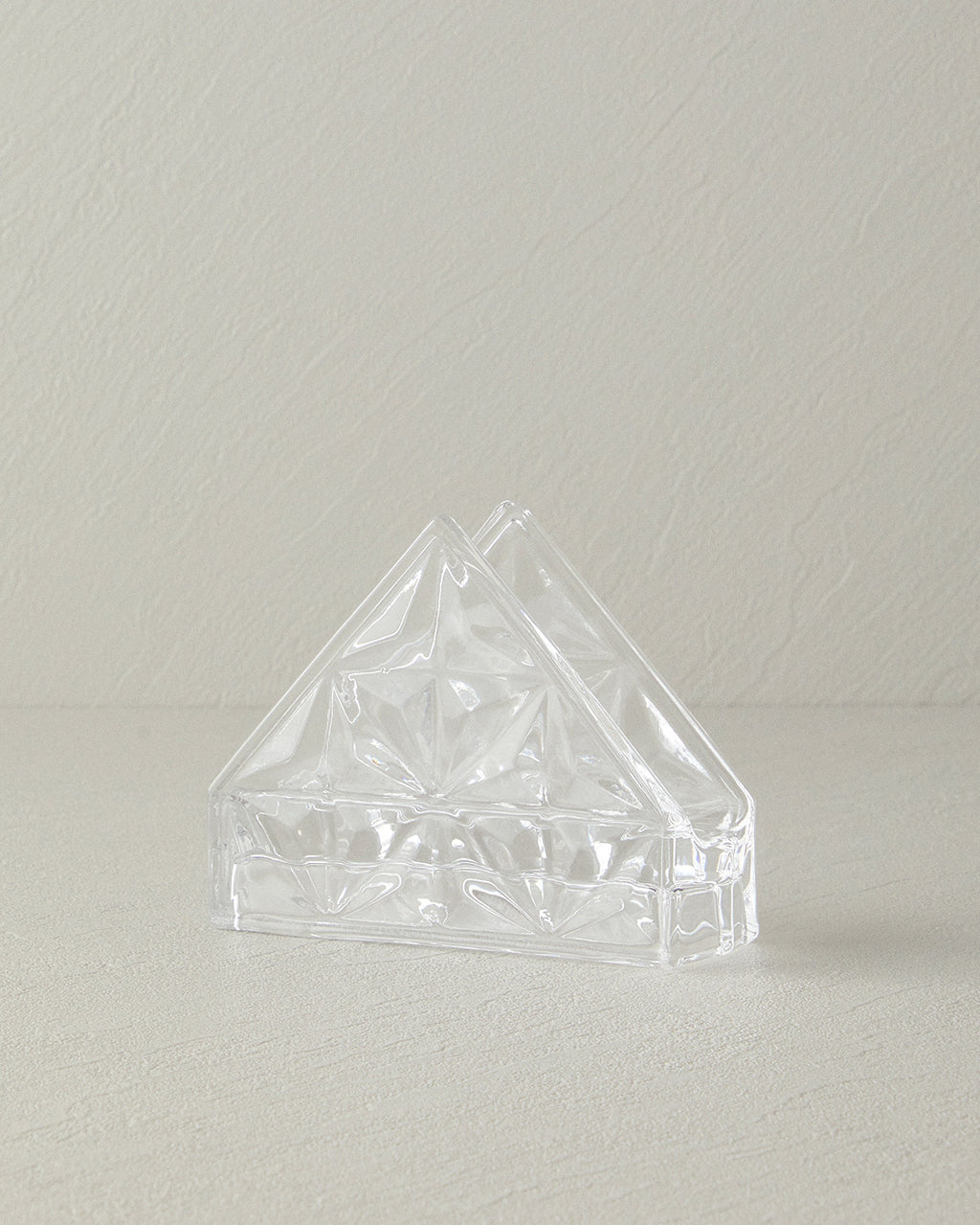 Glass Napkin Holder 12.5x4.5x10 cm Transparent (view 2)