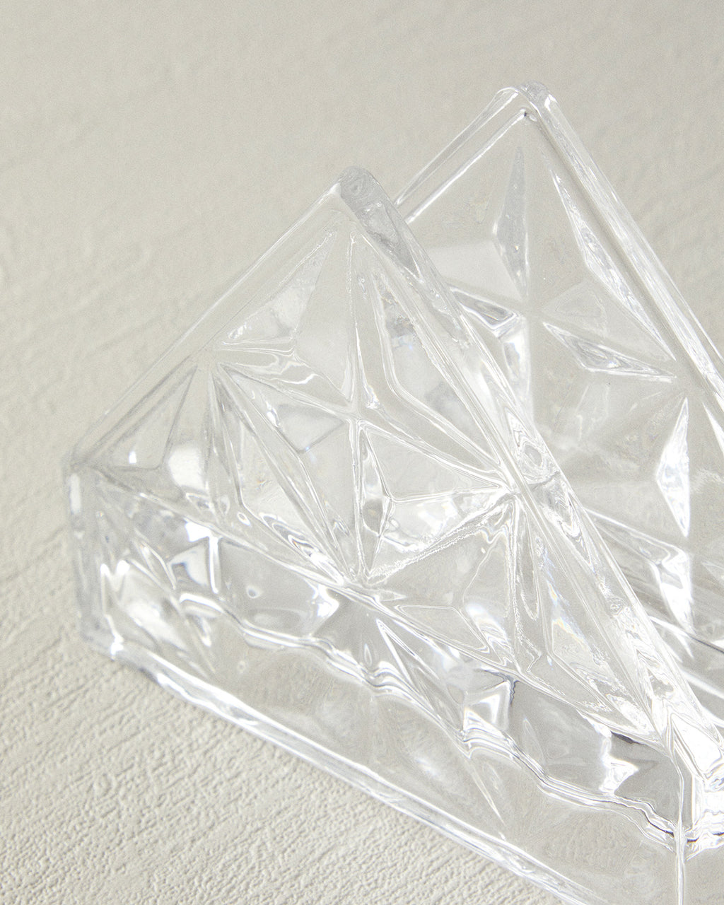 Glass Napkin Holder 12.5x4.5x10 cm Transparent (view 3)