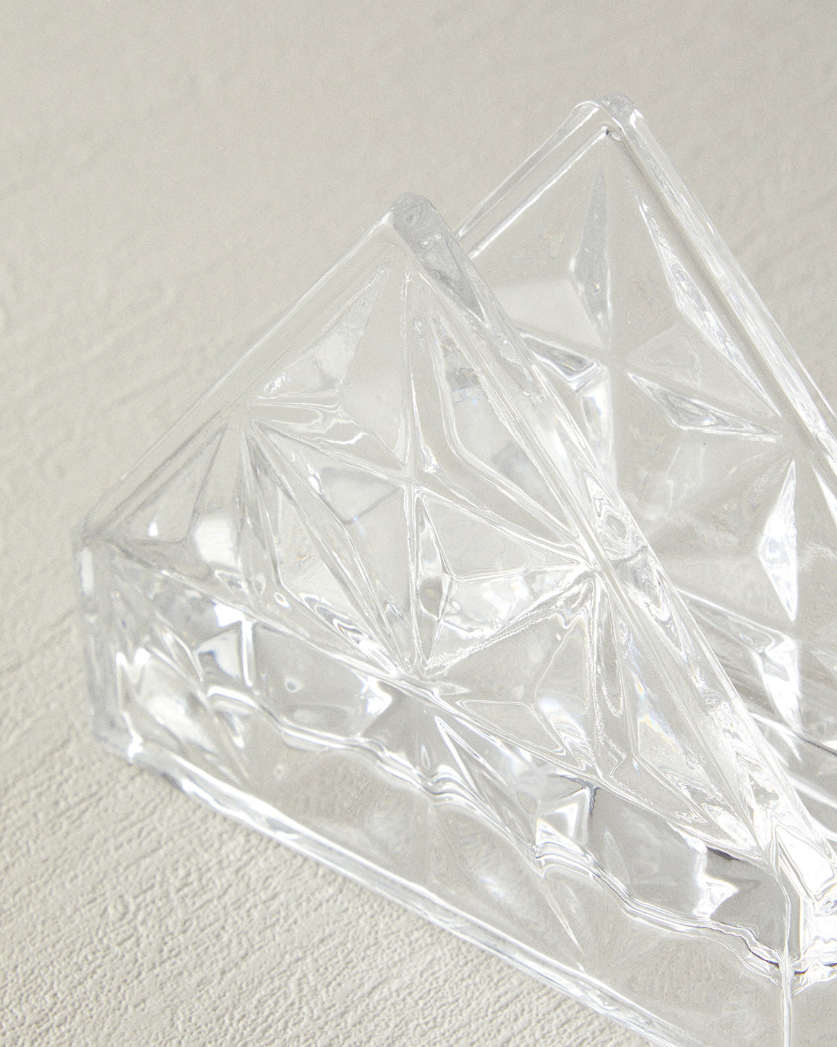 Glass Napkin Holder 12.5x4.5x10 cm Transparent (view 3)