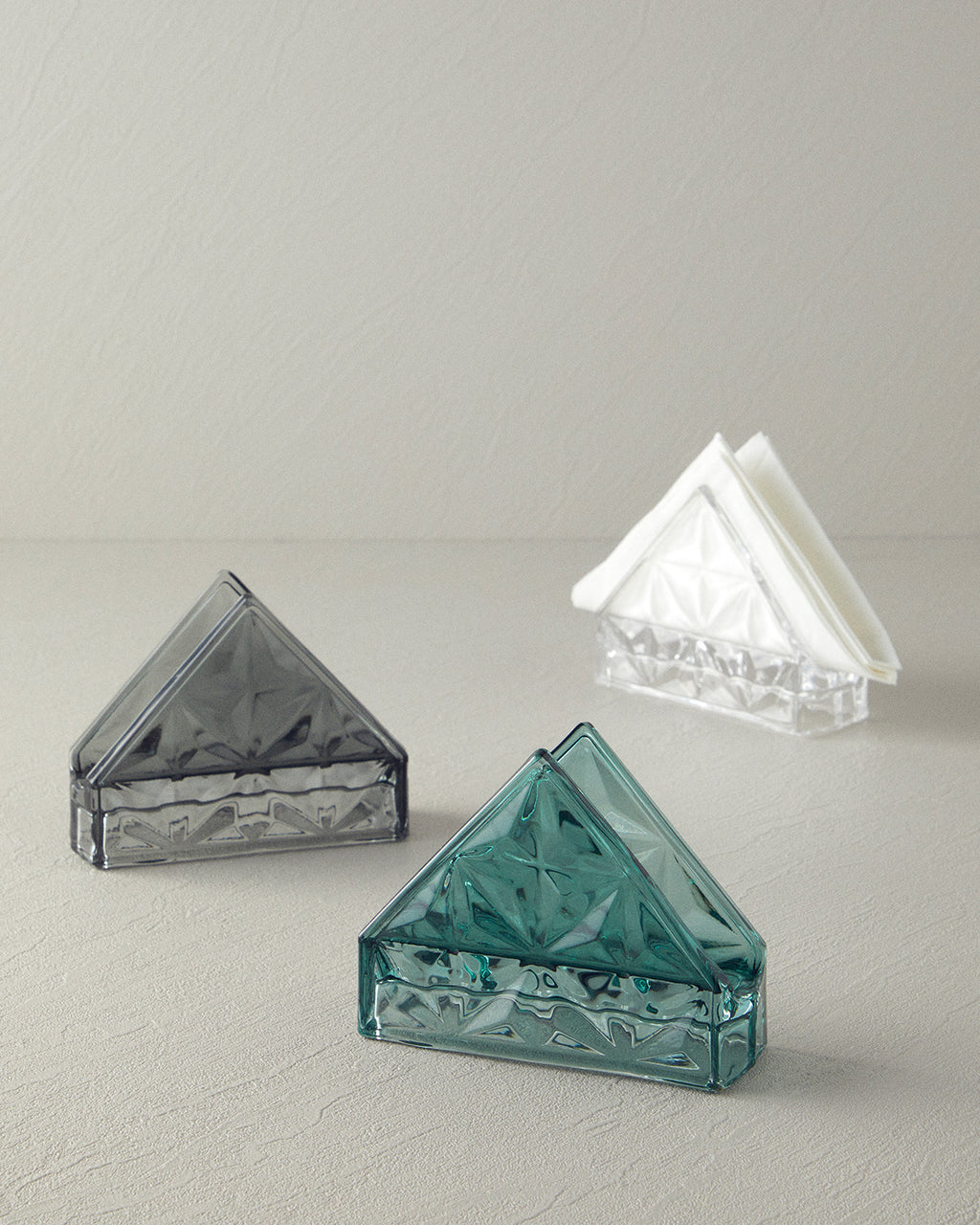 Glass Napkin Holder 12.5x4.5x10 cm Transparent (view 4)