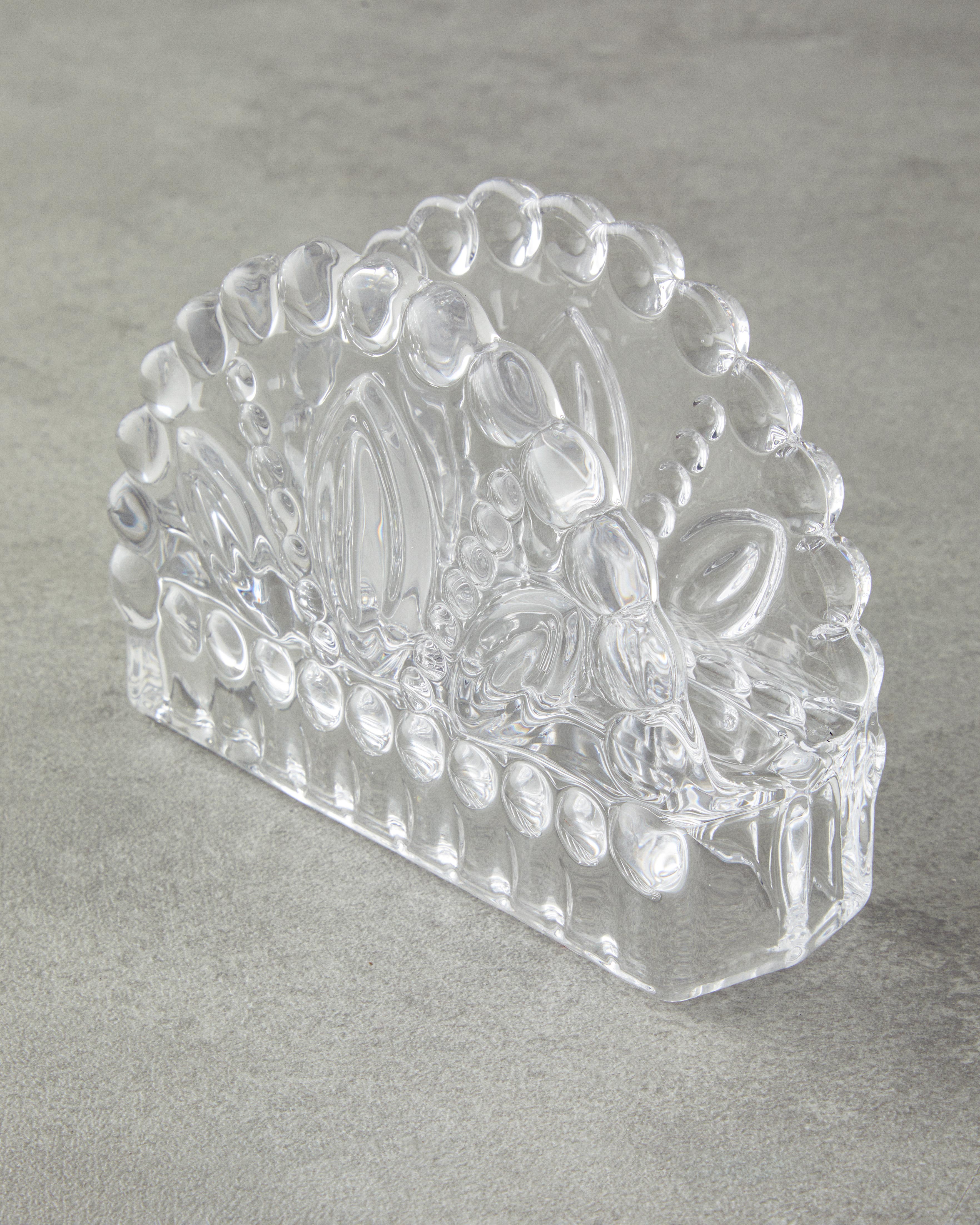 Meri Glass Napkin Holder 12.5x4x9 cm Transparent (view 3)