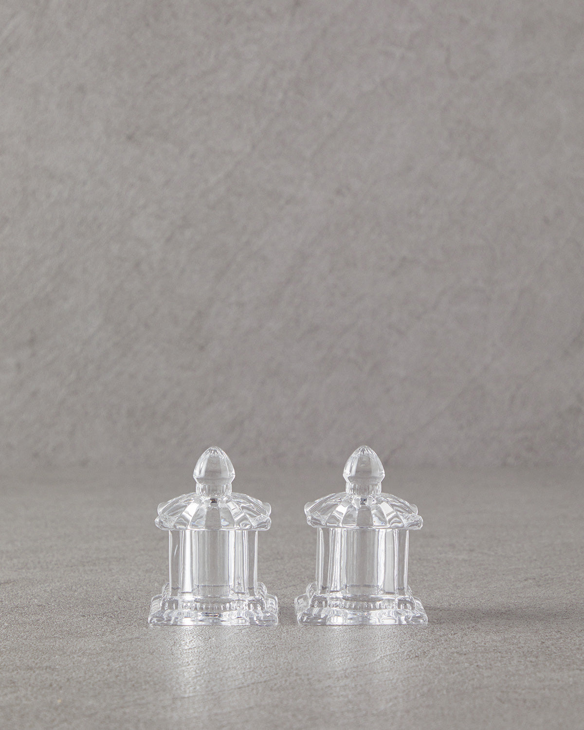 Yuna Glass Salt and Pepper Shaker 5.5x5.5x7 cm Transparent