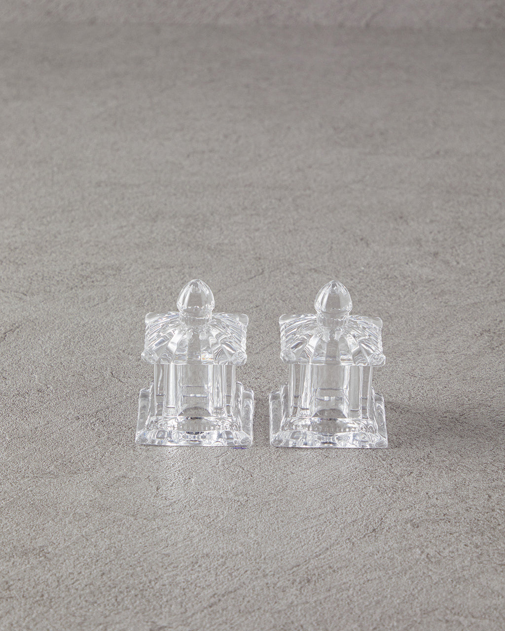 Yuna Glass Salt and Pepper Shaker 5.5x5.5x7 cm Transparent (view 2)