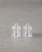Yuna Glass Salt and Pepper Shaker 5.5x5.5x7 cm Transparent (view 2)