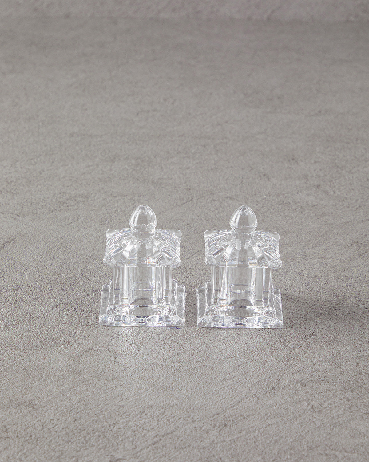 Yuna Glass Salt and Pepper Shaker 5.5x5.5x7 cm Transparent (view 2)