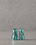 Glass Salt and Pepper Shaker 4x4x8 cm Green