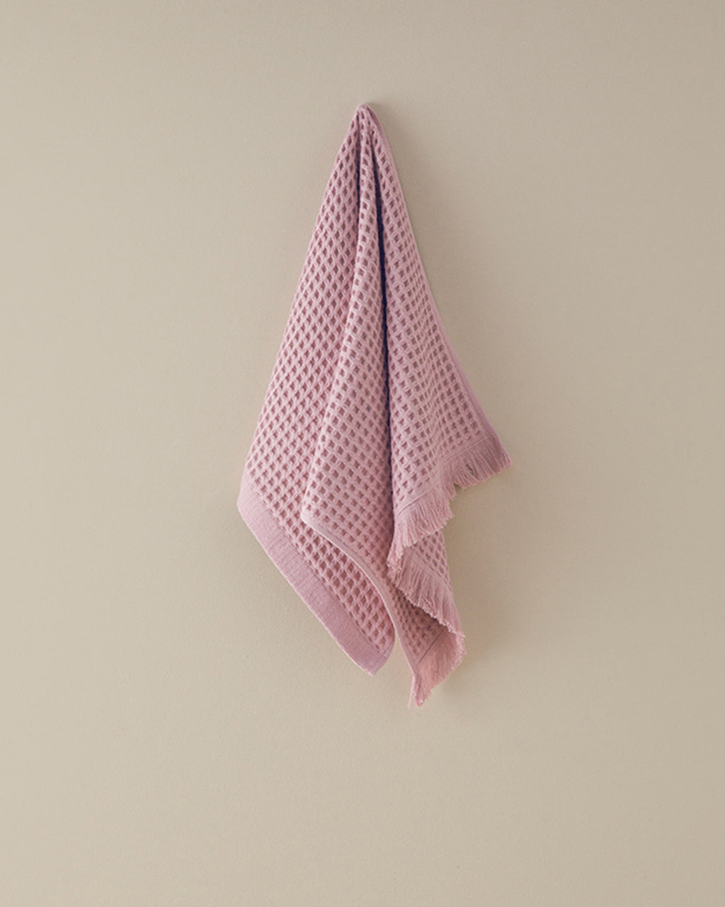 Sofya Cotton Waffle Face Towel 50x80 cm - Dusty Rose