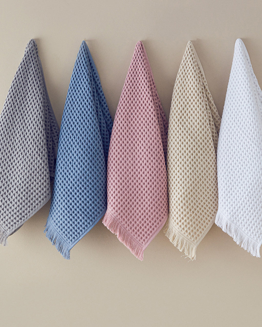 Sofya Cotton Waffle Face Towel 50x80 cm (view 4)