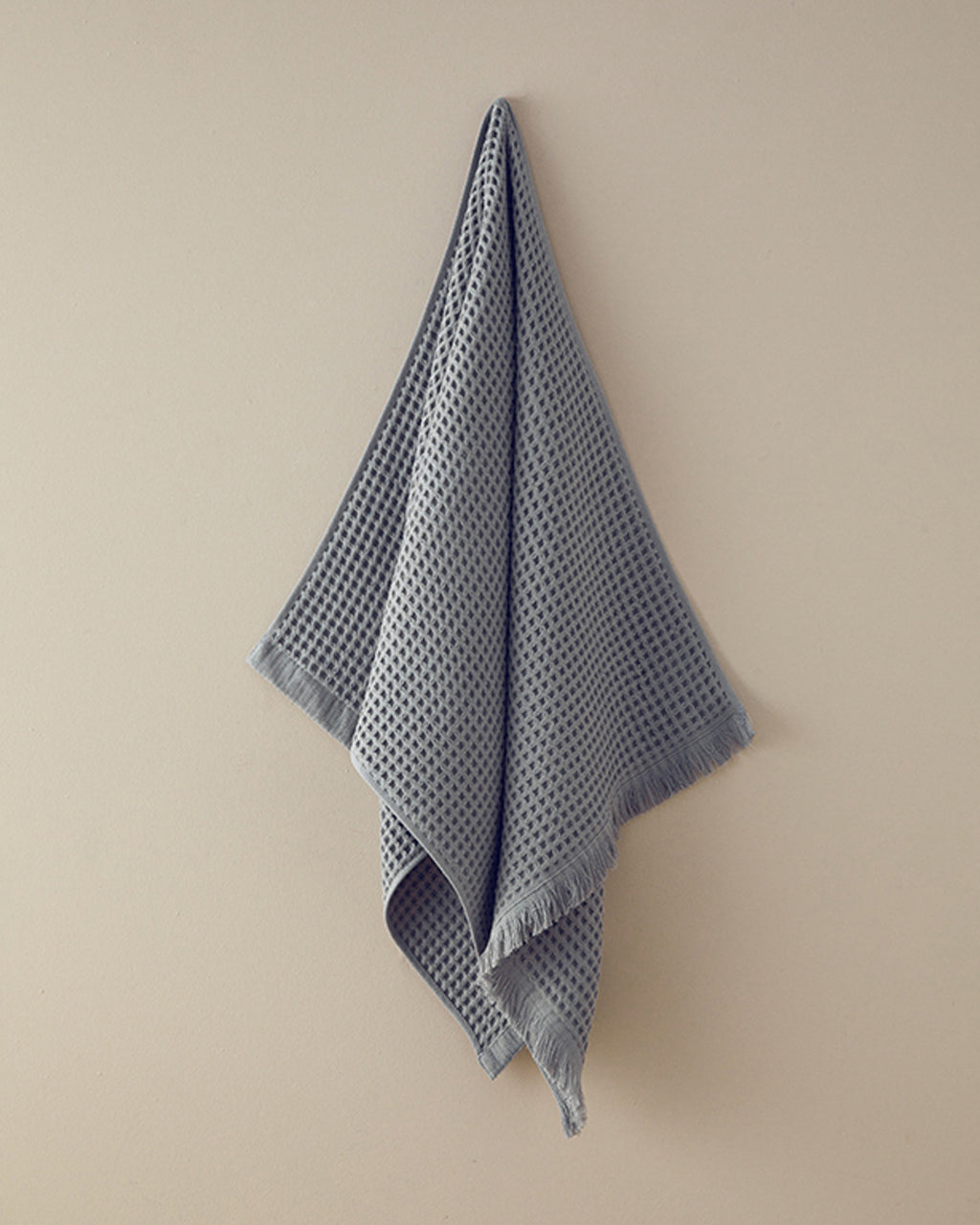 Sofya Cotton Waffle Bath Towel 70x140 cm Gray