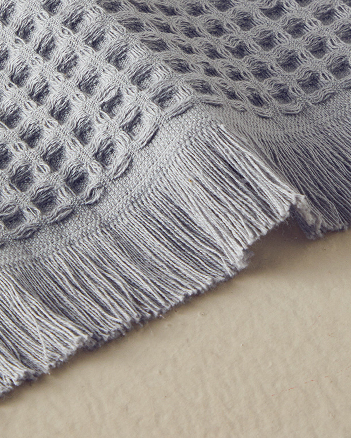 Sofya Cotton Waffle Bath Towel 70x140 cm Gray (view 2)