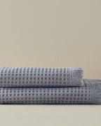 Sofya Cotton Waffle Bath Towel 70x140 cm Gray (view 3)