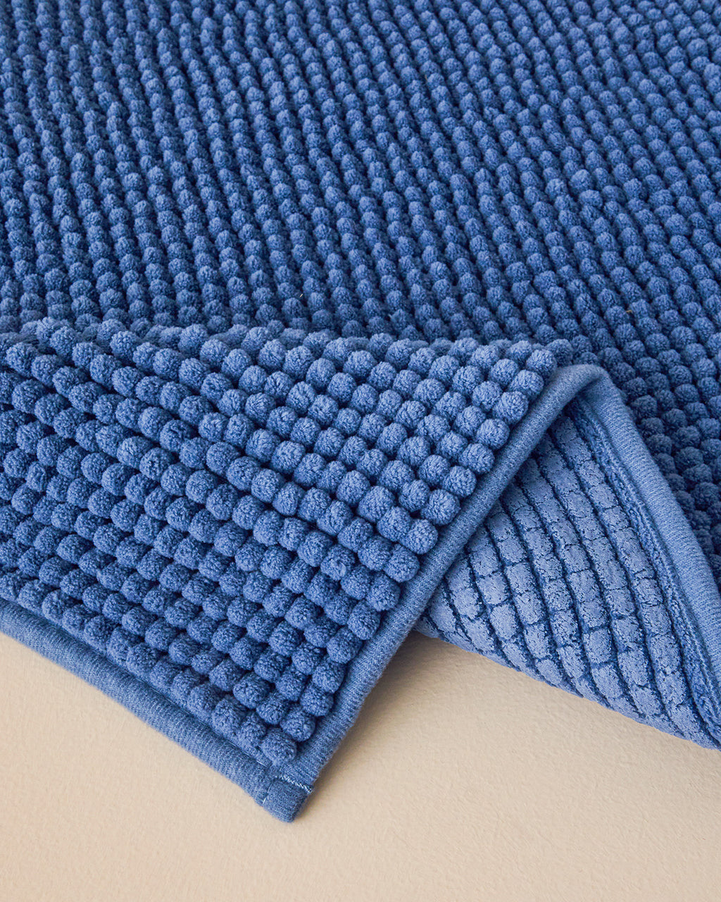 Paige Polyester Pasta Bath Mat 50x80 cm Blue (view 2)