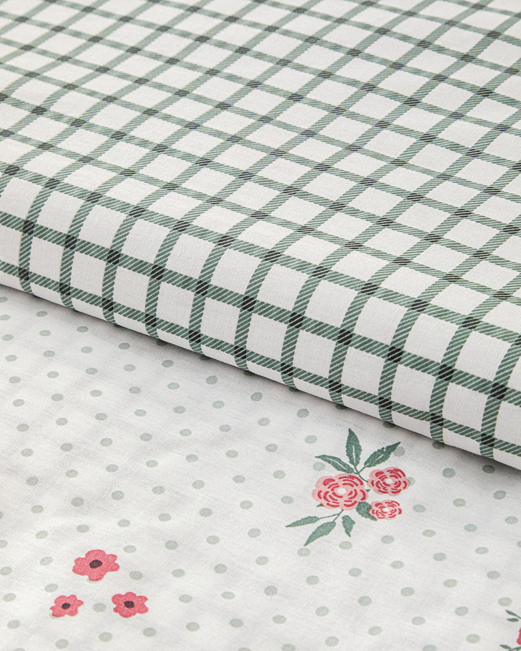 Cotton Double Size Duvet Cover Set 200x220 cm Pink (view 3)