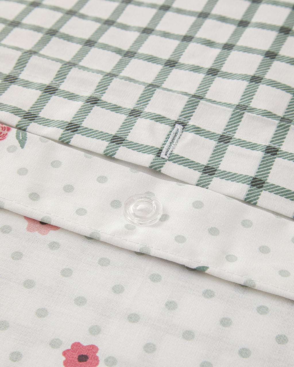 Cotton Double Size Duvet Cover Set 200x220 cm Pink (view 5)