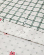 Cotton Double Size Duvet Cover Set 200x220 cm Pink (view 5)