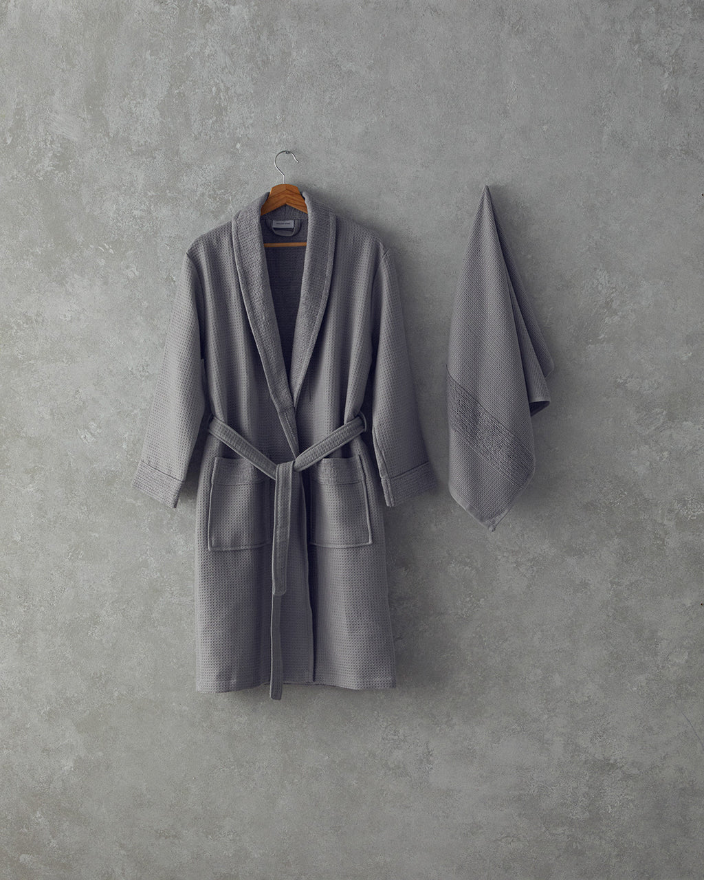 Como Microcotton Summer Blanket Bathrobe Set - Beige - L-XL (view 4)