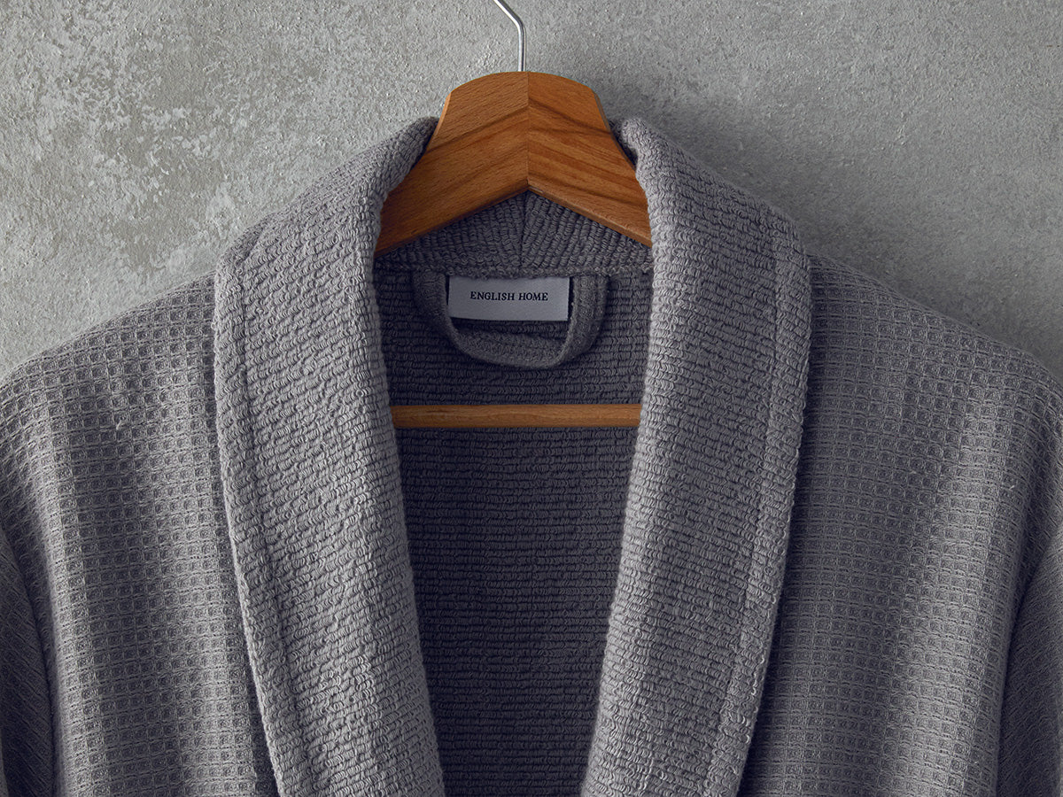 Como Microcotton Summer Blanket Bathrobe Set - Navy Blue - S-M (view 5)