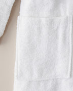 Wolin Cotton Polyester Bordered Bathrobe S-M White (view 3)