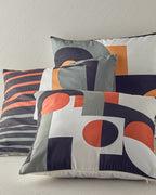 Caris Decorative Cushion 45x45 cm Ecru - Mustard (view 3)