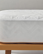 Cotton Polyester Leak-proof Mattress Topper + 30 cm White - Single 100x200 cm