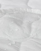 Cotton Polyester Leak-proof Mattress Topper + 30 cm White - Double 180x200 cm (view 3)