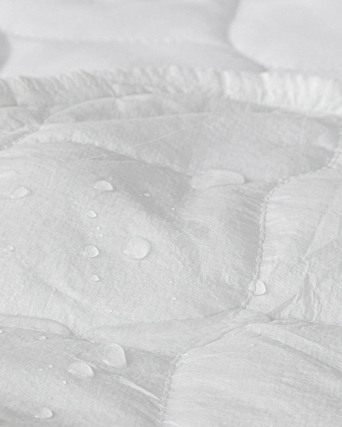 Cotton Polyester Leak-proof Mattress Topper + 30 cm White - Double 180x200 cm (view 3)
