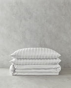 Imperial Premium Viscose Satin Double Size Duvet Cover Set 200x220 cm White (view 8)