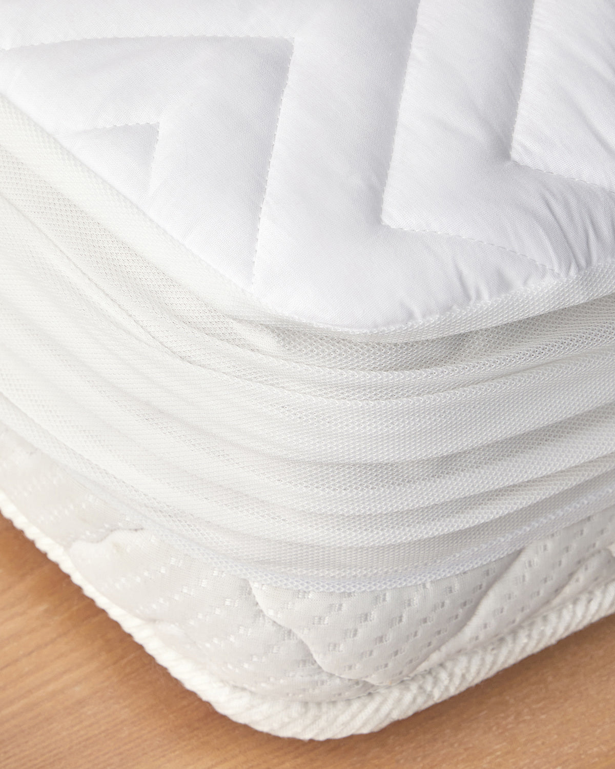 Handy Cotton Antibacterial Leak-proof Double Size Mattress Topper 160x200 + 30 cm White