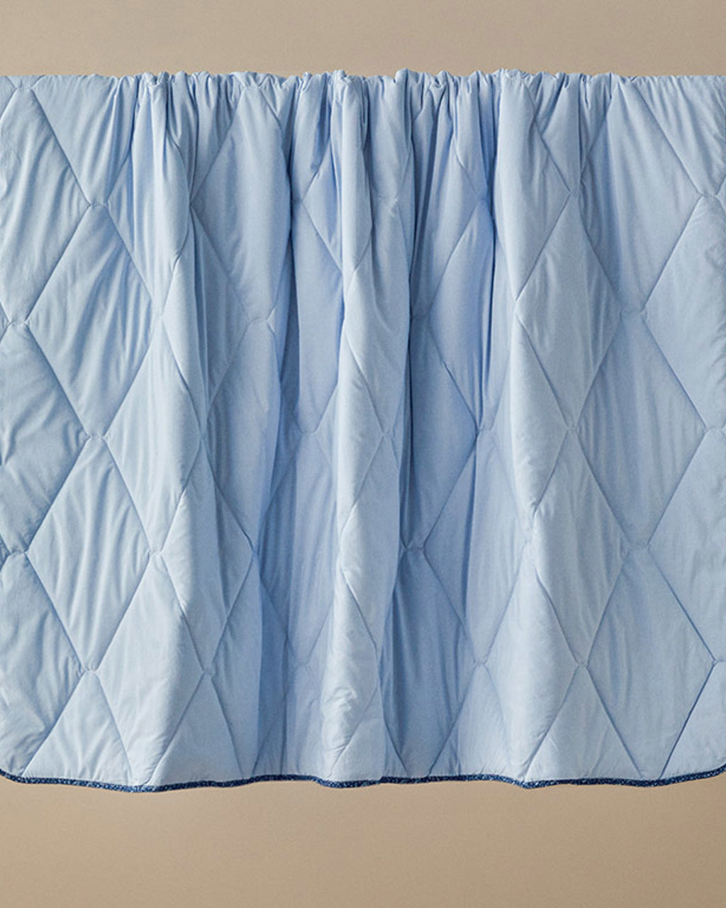 Polycotton Double Size Quilt 195x215 cm Blue (view 3)