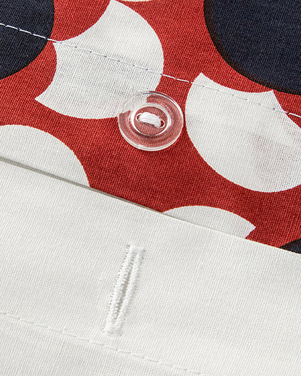 Cotton Duvet Cover Set Red (view 6)