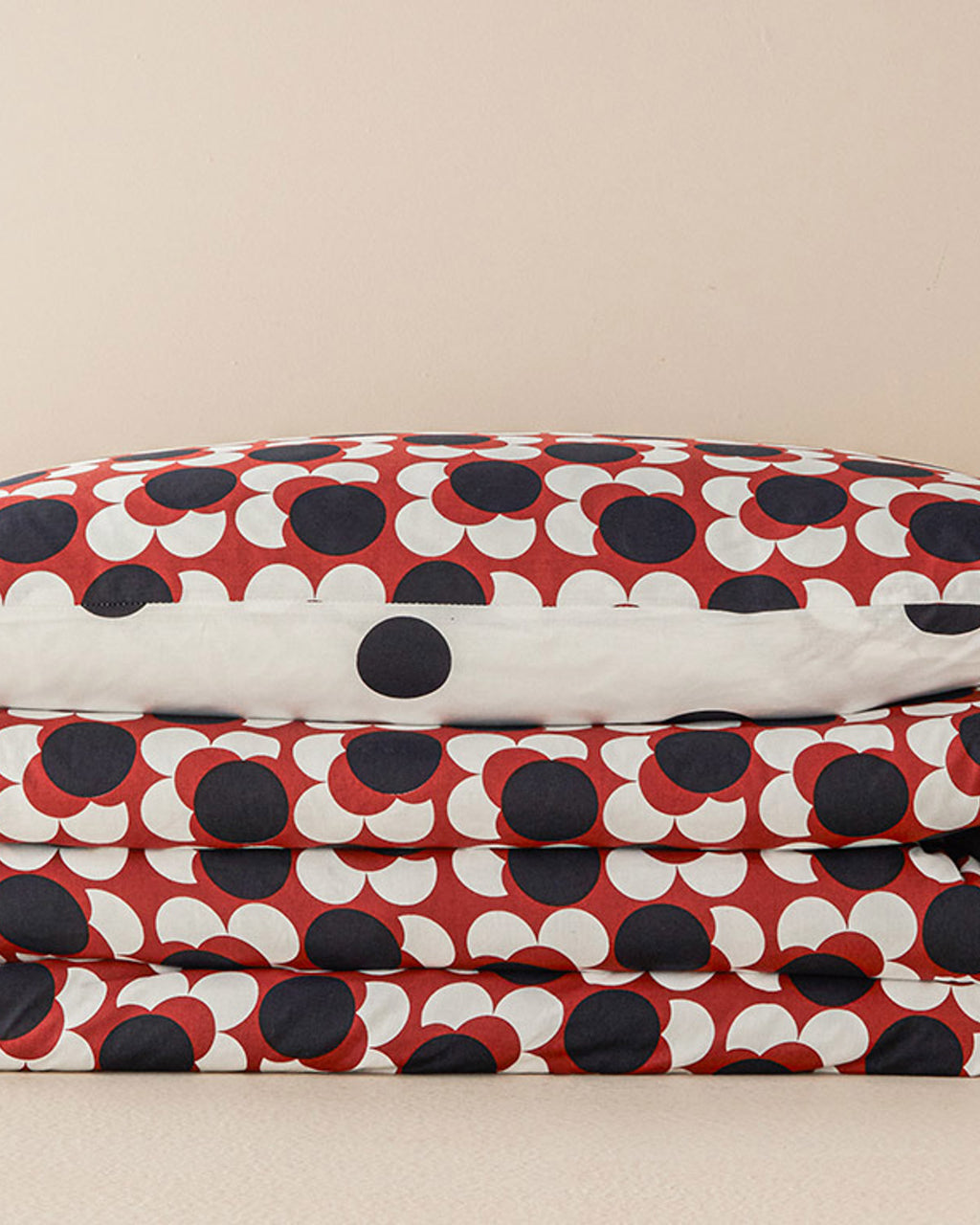 Cotton Duvet Cover Set Red (view 8)