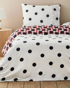 Cotton Duvet Cover Set Red (view 10)