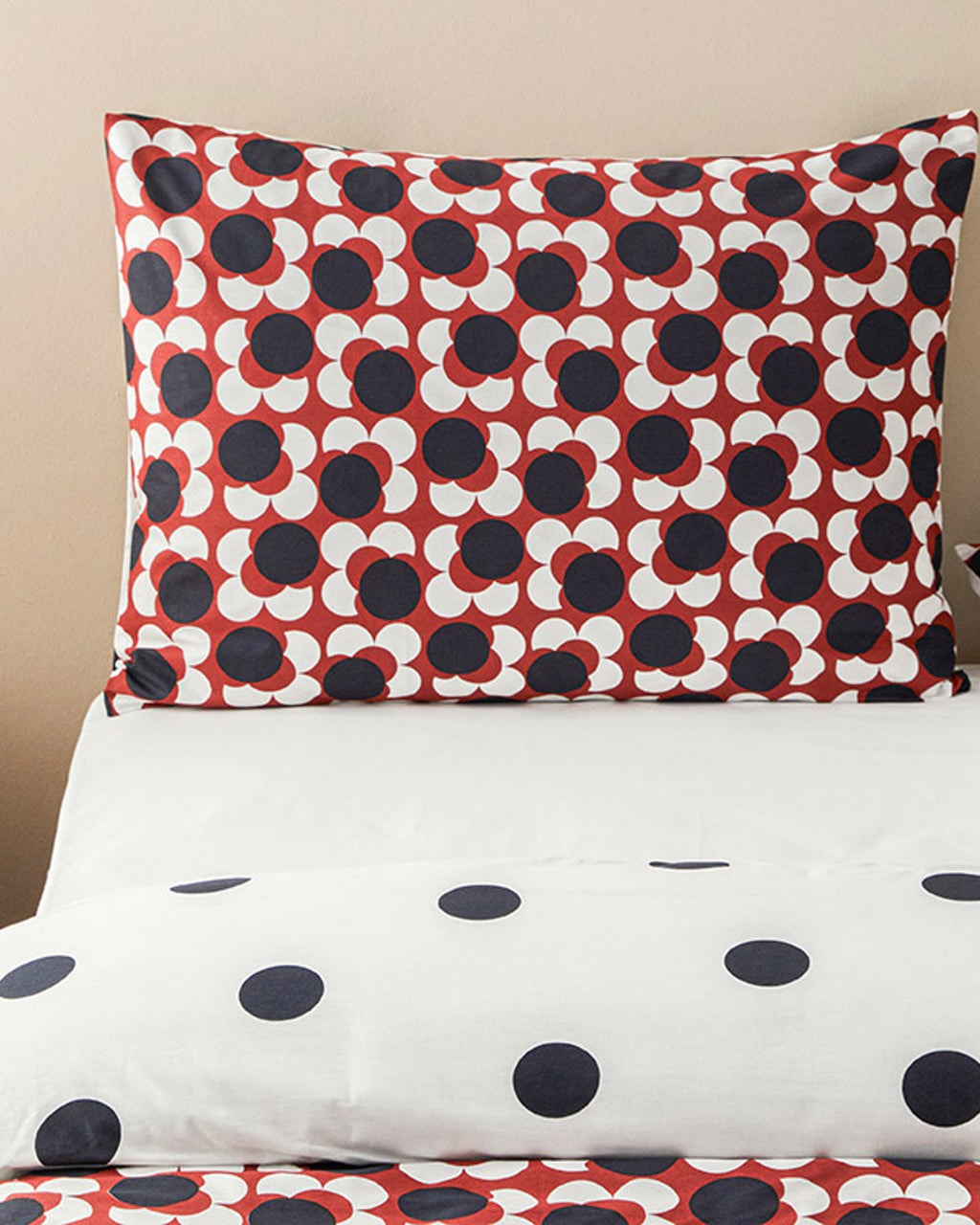 Cotton Duvet Cover Set Red (view 11)