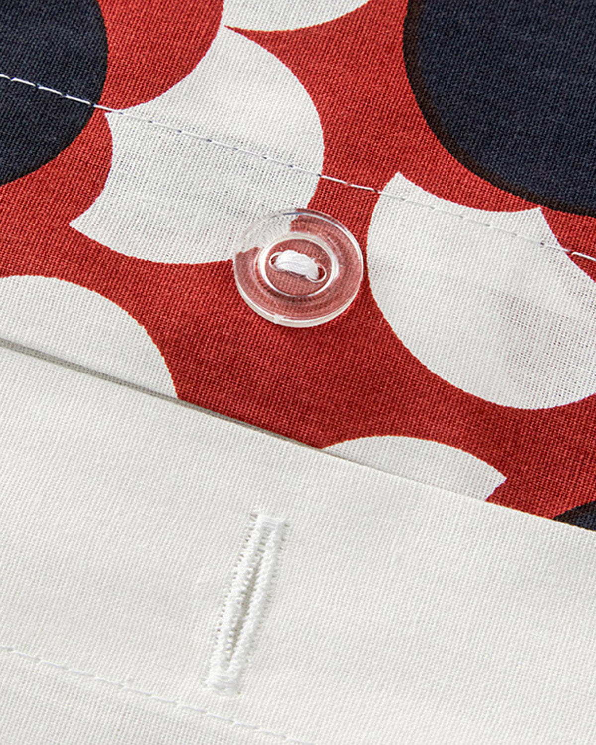 Cotton Duvet Cover Set Red (view 14)