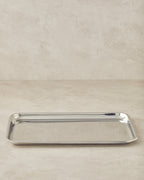 Stainless Steel Tray Silver - 40x28 cm