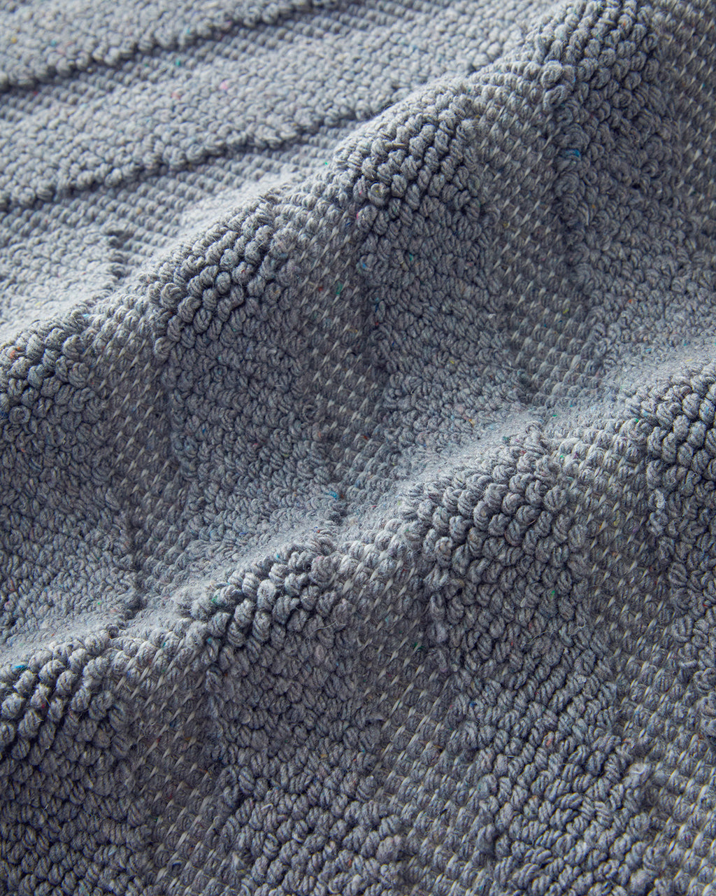 Linea Cotton Polyester Bouclé Bath Mat Set 60x90 - 40x60 cm Gray (view 3)