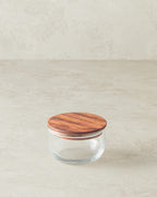 Pure Wooden Borosilicate Jar 380 ml Transparent (view 2)