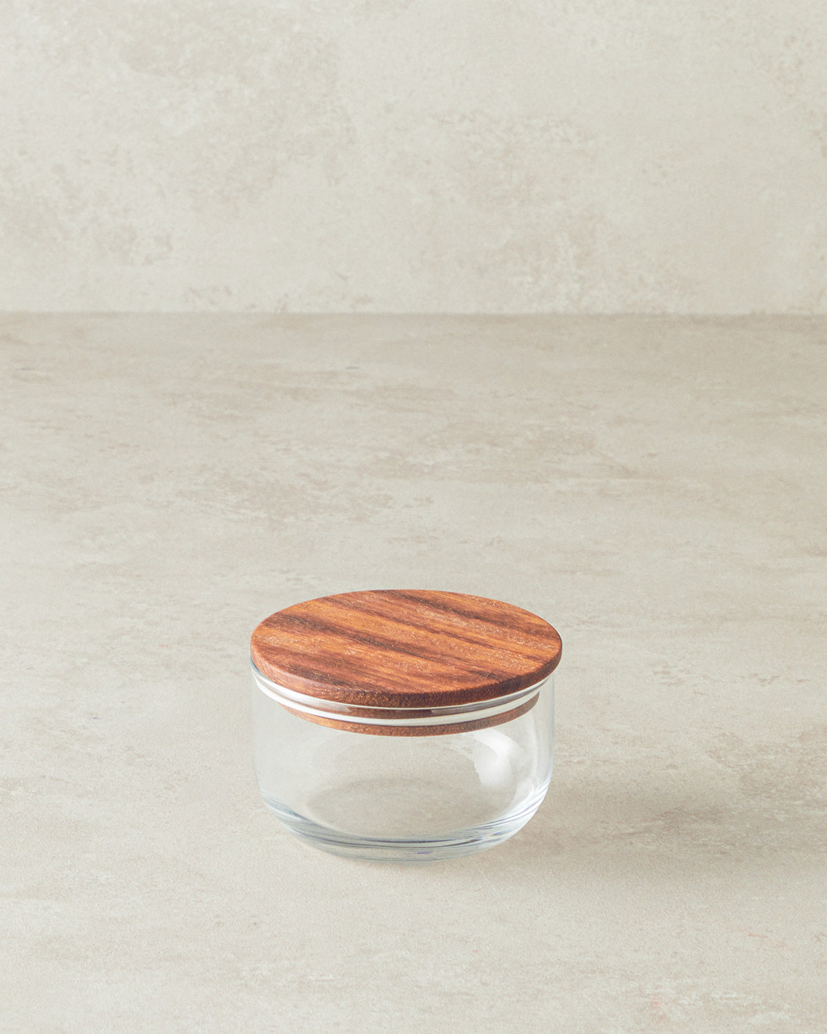 Pure Wooden Borosilicate Jar 380 ml Transparent (view 2)