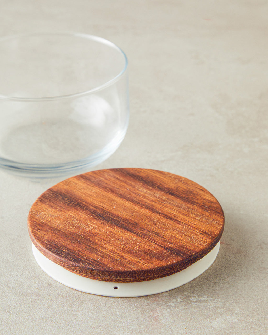 Pure Wooden Borosilicate Jar 380 ml Transparent (view 3)