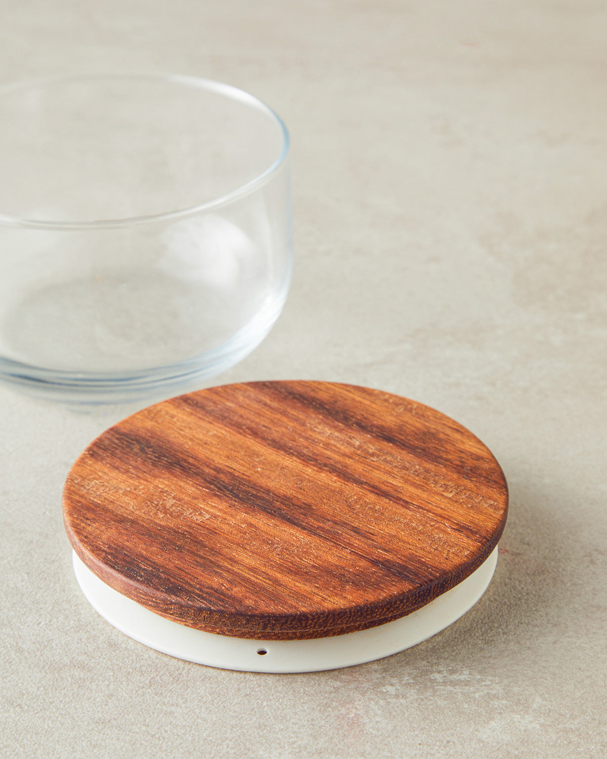 Pure Wooden Borosilicate Jar 380 ml Transparent (view 3)