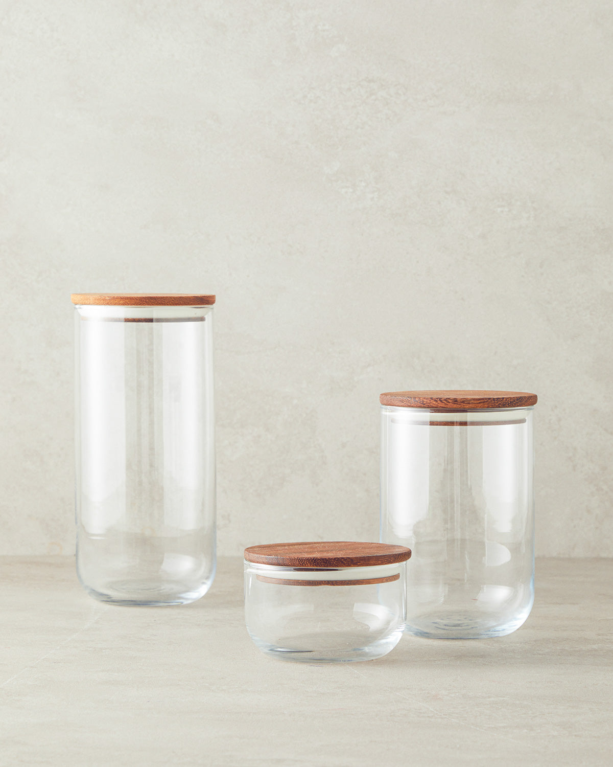 Pure Wooden Borosilicate Jar 380 ml Transparent (view 4)