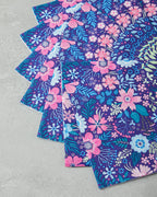 Flower Garden Paper 20 pcs Napkin 33x33 cm Pink - Blue (view 2)