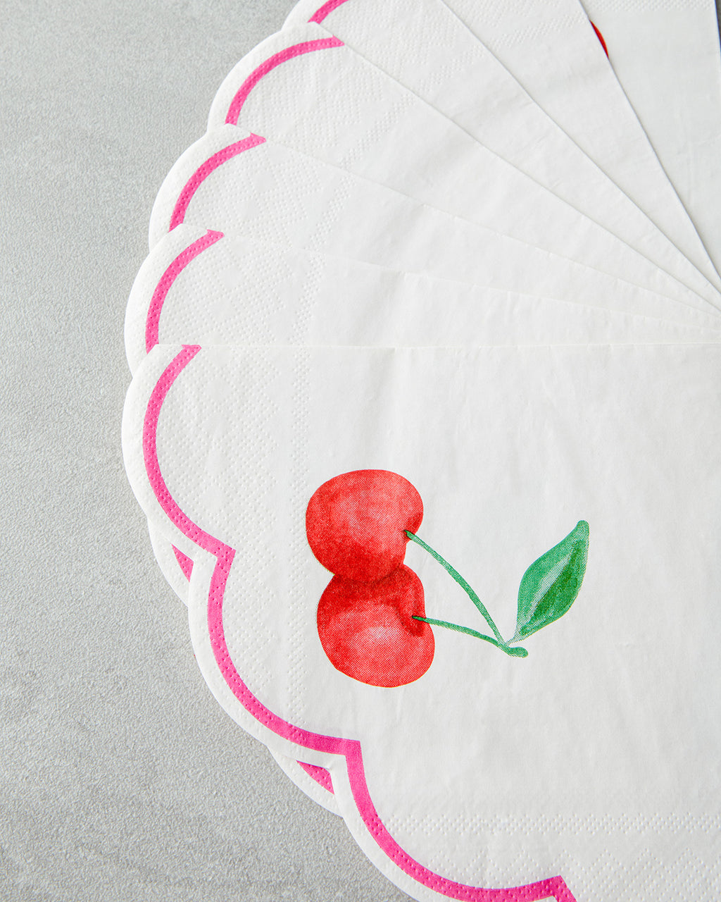 Berry Paper 20 pcs Napkin 33x33 cm Red (view 2)