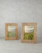 Striped Bamboo Photo Frame 25x32 cm Natural (view 3)