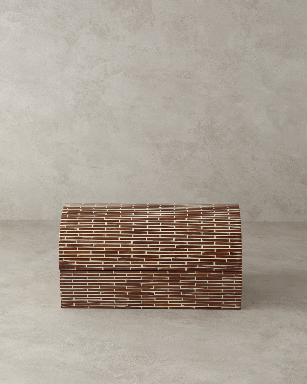 Boho Chic Bamboo Decorative Box Brown - 30x22x18 cm