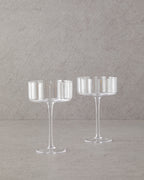 Glass 2 pcs Cup 220 ml - Transparent